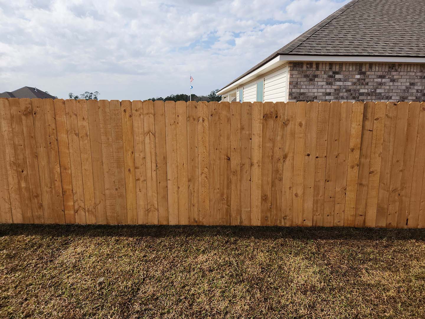 Photo of a Slidell LA wood fence