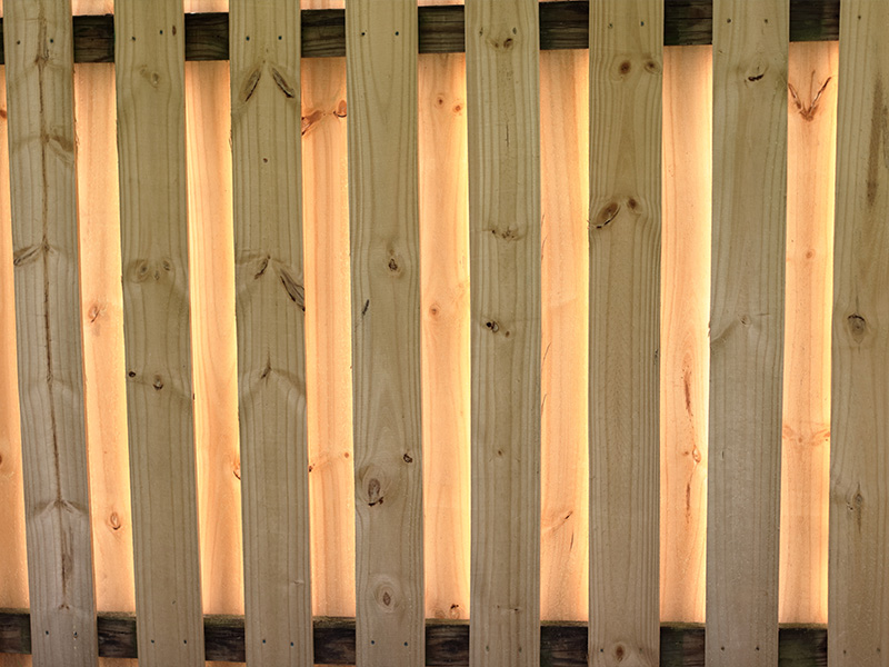 Harrison County MS Shadowbox style wood fence