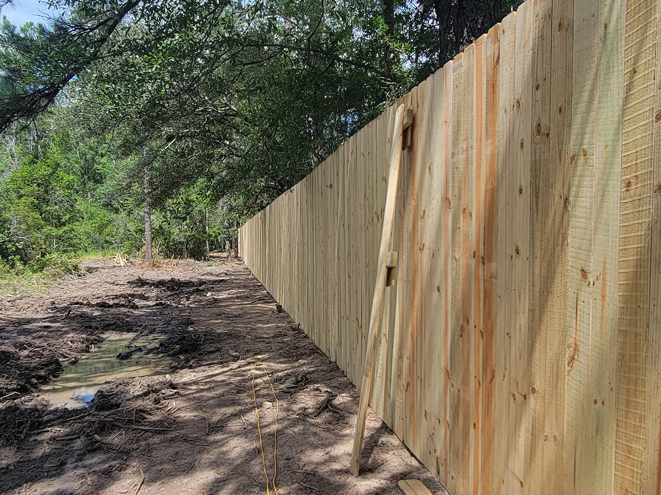 Wood fence Lacombe Louisiana